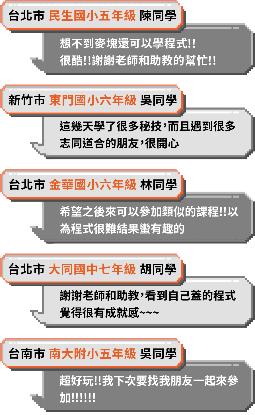 麥塊營隊手機版學員作品展示