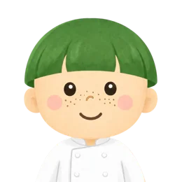 平台角色穿著白色廚師服