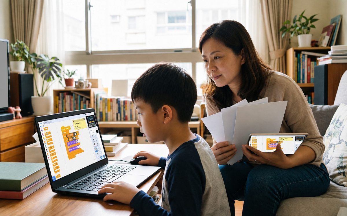 想送孩子學程式又怕三分鐘熱度？如何判斷你的孩子適合「線上課」還是「營隊體驗」？