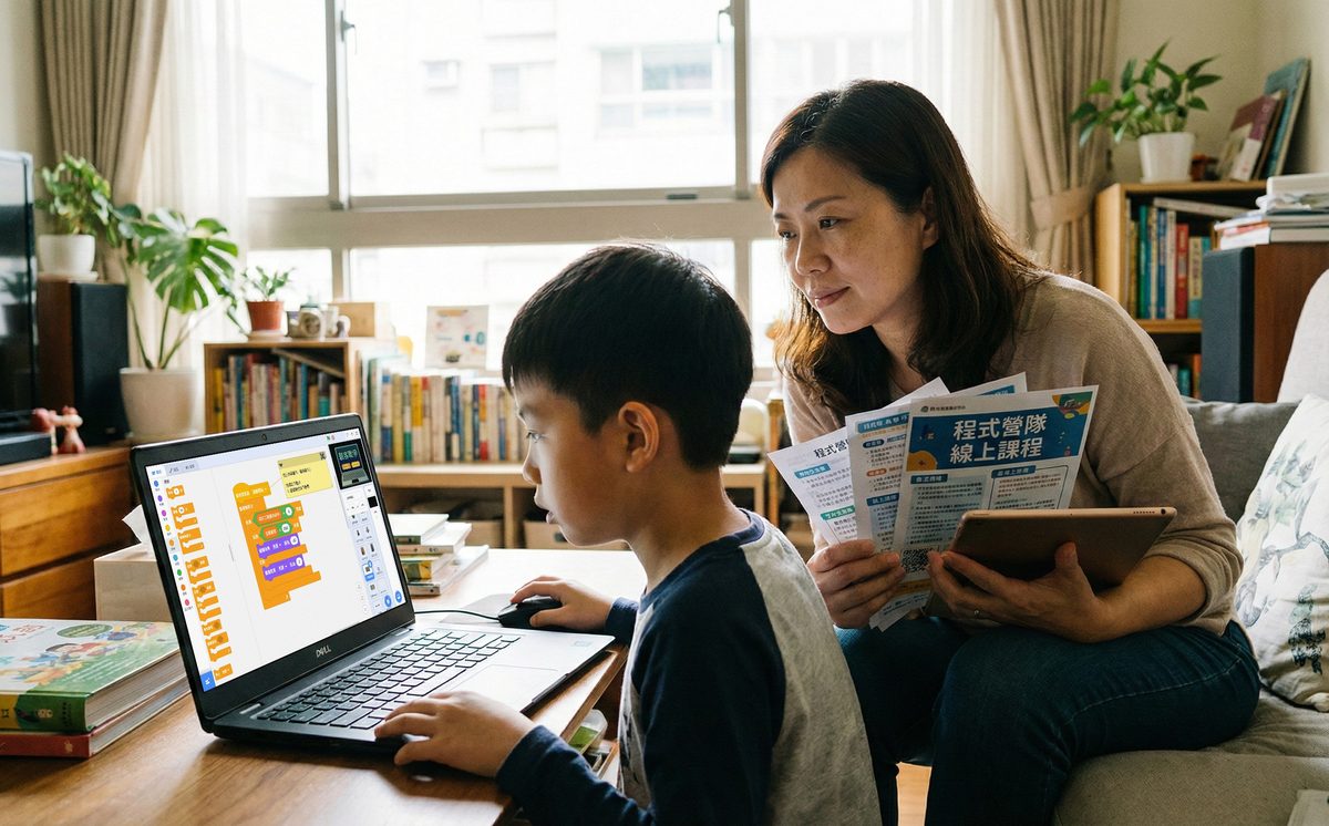 想送孩子學程式又怕三分鐘熱度？如何判斷你的孩子適合「線上課」還是「營隊體驗」？