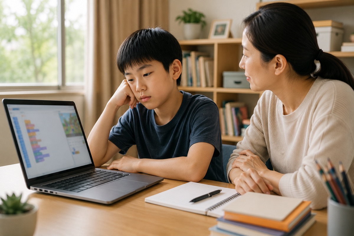 孩子不想繼續上程式課？先分辨是課程問題還是正常低谷（2026）